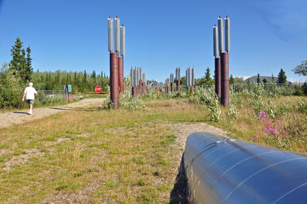 the pipeline goes into the ground