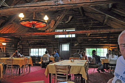 inside the Carriage House Restaurant