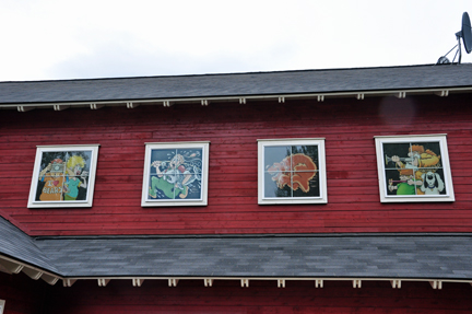 windows on the barn