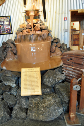 the largest chocolate waterfall in the world