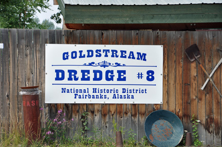 sign - National Historic District - Gold Dredge No. 8