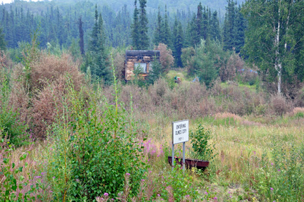 sign - Entering Olnes City - population one