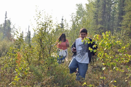 a hike up the hillside