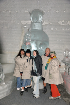 family and the ice bear