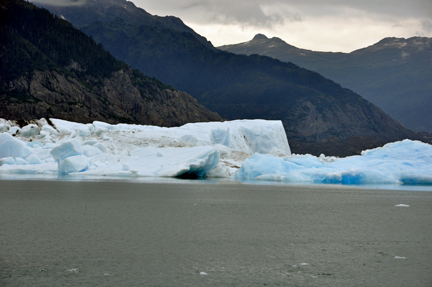 icebergs at the Columbia Glacier