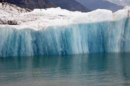 icebergs at the Columbia Glacier