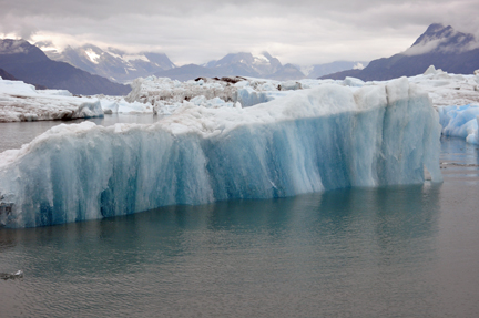 icebergs at the Columbia Glacier