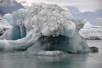 icebergs at the Columbia Glacier