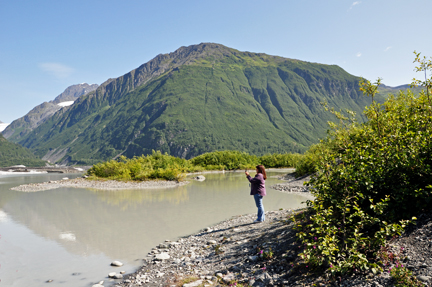 Renee at Valdez Glacier