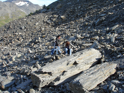 the family of the two RV Gypsies on Worthington Glacier