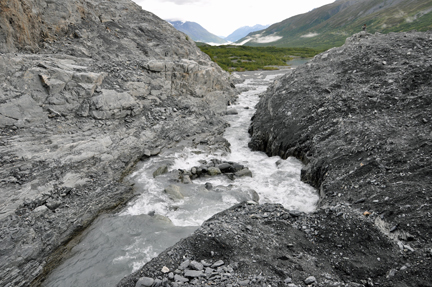 on Worthington Glacier in Alaska