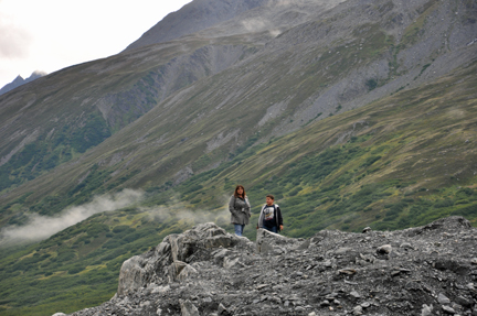 on Worthington Glacier in Alaska