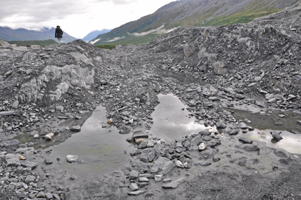 on Worthington Glacier in Alaska