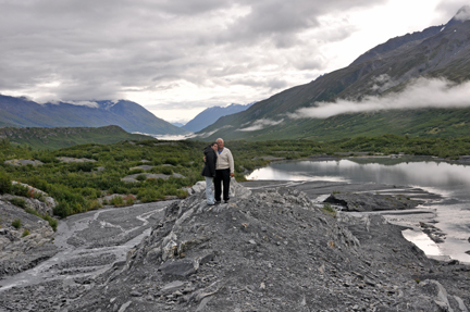 on Worthington Glacier in Alaska