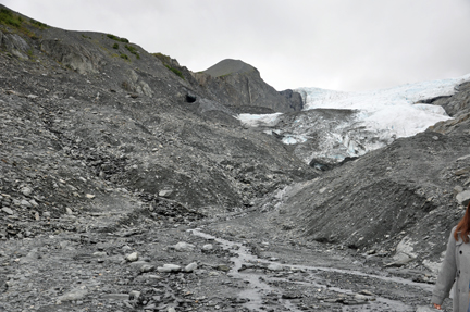 on Worthington Glacier in Alaska