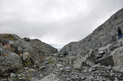 on Worthington Glacier in Alaska