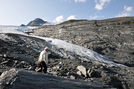 Lee Duquette on Worthington Glacier
