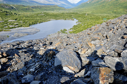 on Worthington Glacier in Alaska