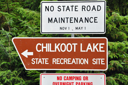 sign - Chilkoot Lake