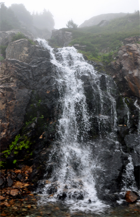 a waterfall