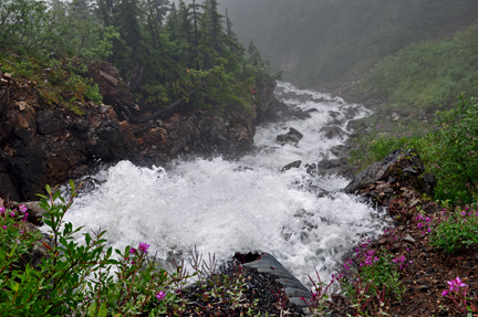 drainage down the mountain