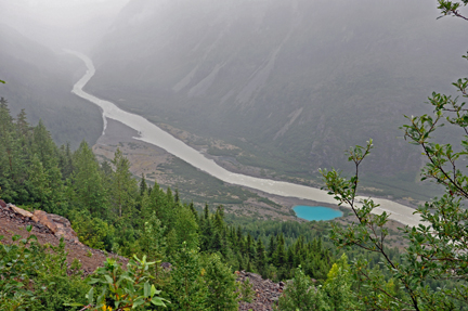 toe of Salmon Glacier