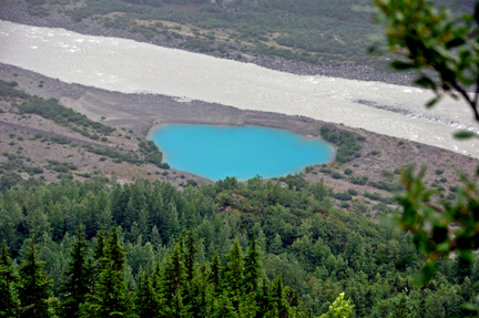 lake at toe of Salmon Glacier