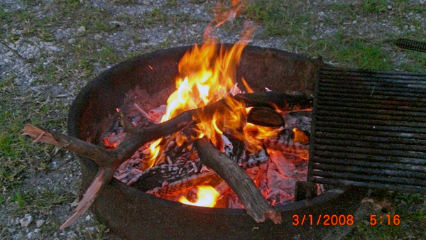 toasting marshmellows