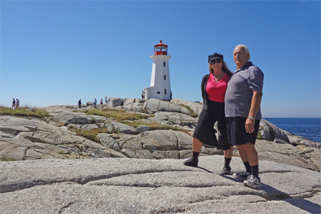 the two RV Gypsies at Peggy's Cove