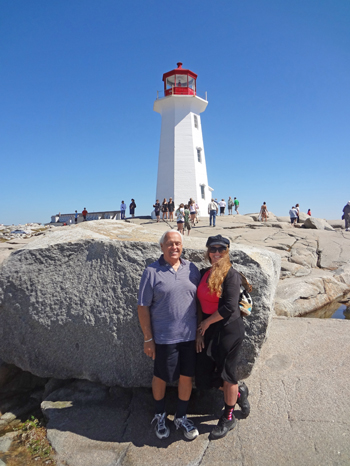 the two RV Gypsies at Peggy's Cove
