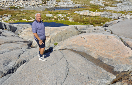 Lee Duquette at Peggy's Cove