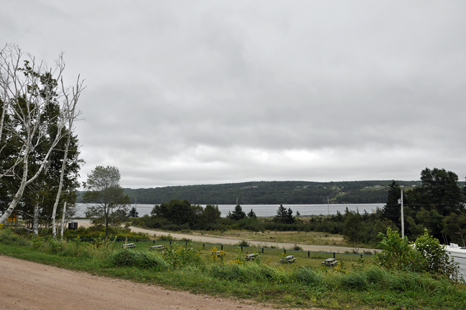 The view from the yard of the two RV Gypsies' RV