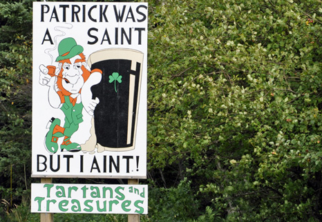 St. Patrick sign