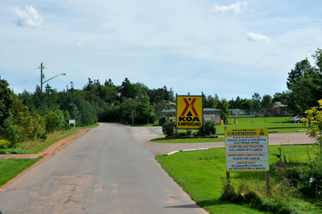 the KOA Campground in Cavendish