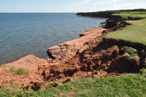 EROSION at the red cliffs