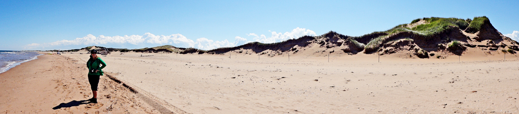 Karen Duquette at Brackley Beach