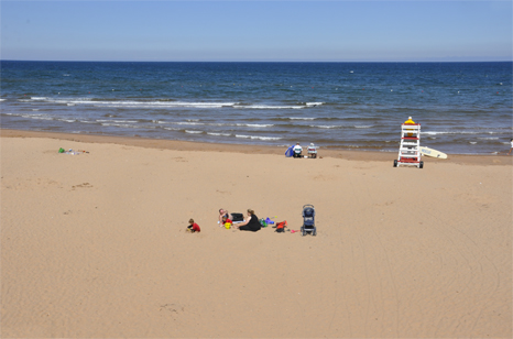 sand and beach at Brackley Beach