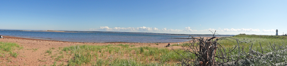 bay behind the lighthouse