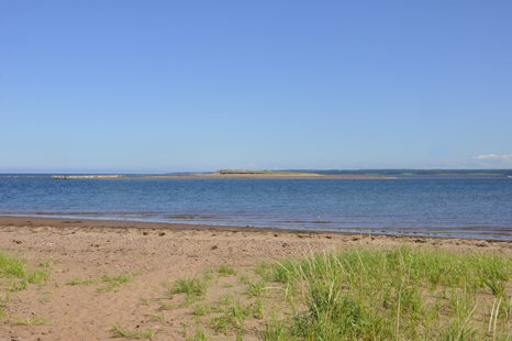 bay behind the lighthouse