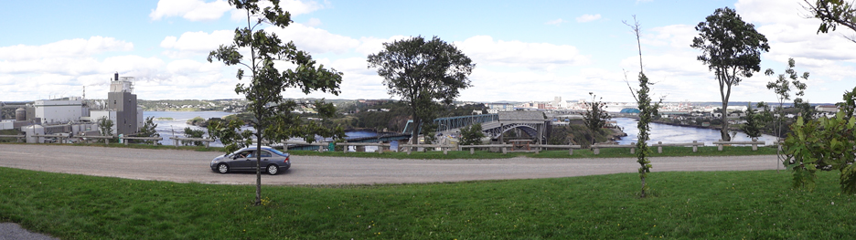 Panorama views of the area as taken from Wolastaq Park