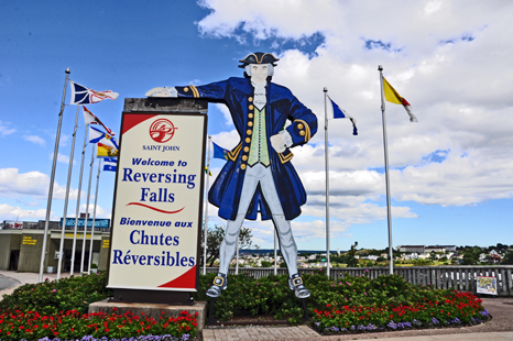 sign about the Reversing Falls