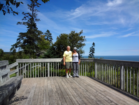 The two RV Gypsies at the Fox Rock Observation Deck