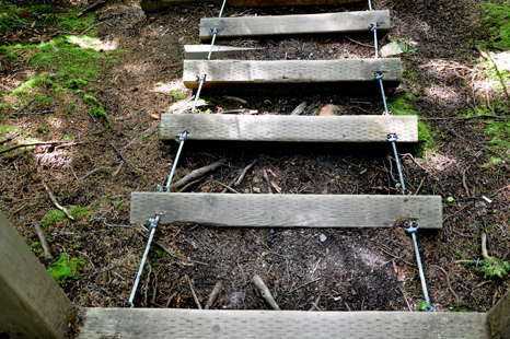 A cable staircase