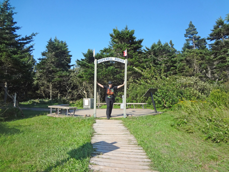 Karen Duquette at Hopewell Rocks