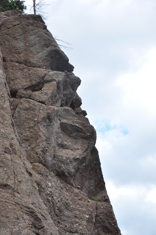 face on a rock