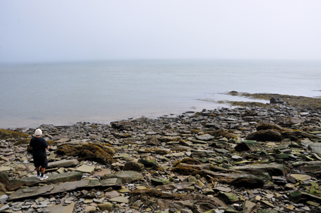 Lee Duquette on the beach at Cape Enrage