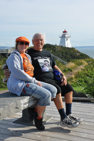 The two RV Gypsies at the Cape Enrage Lighthouse