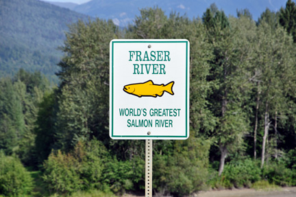 Fraser River sign