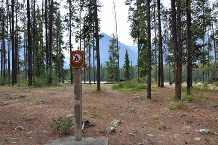 picnic area - no tenting allowed