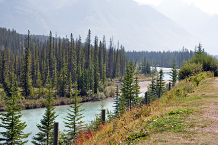 beautiful scenery on the Icefield Parkway